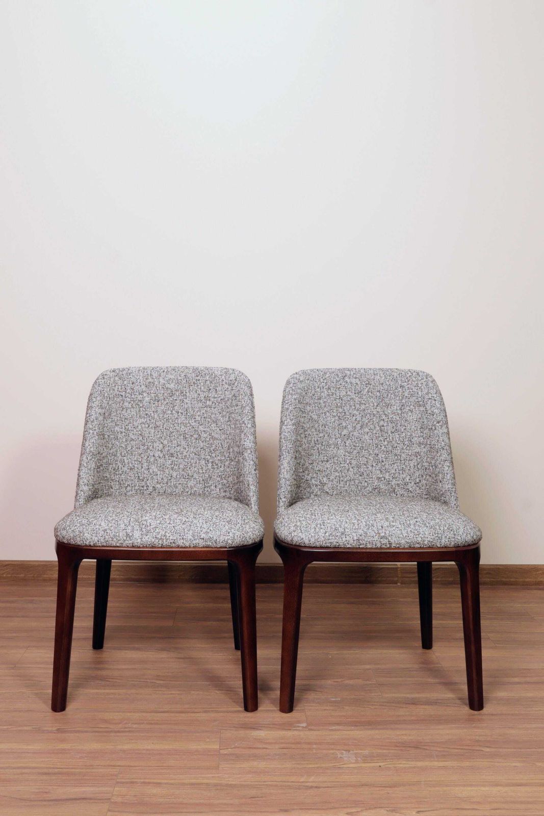photo furniture Set Van 6 Moderne Beklede Eetkamerstoelen