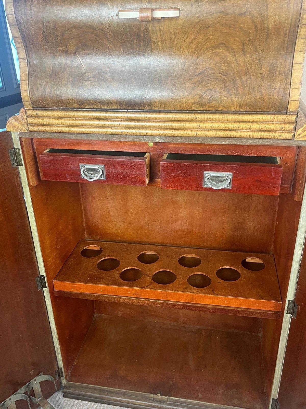 photo furniture 1930s Antique Art Deco Metaphoric Cocktail Drinks Cabinet