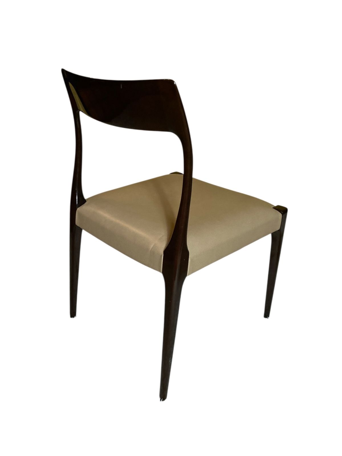 Set Of Four Mid Century Style Laskasa Karen Laquered Dining Chairs photo vintage
