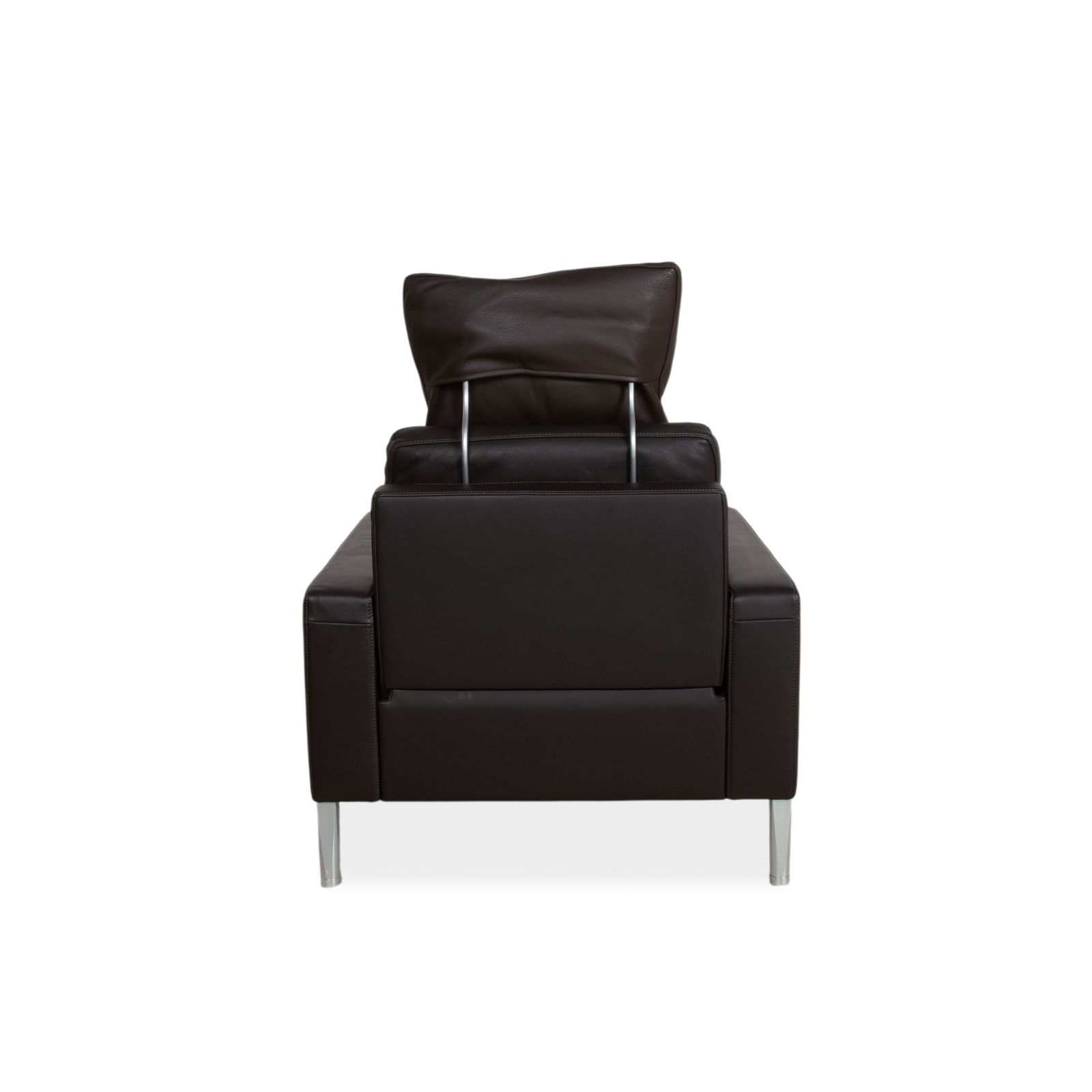 photo for sale Fauteuil FSM en cuir marron foncé