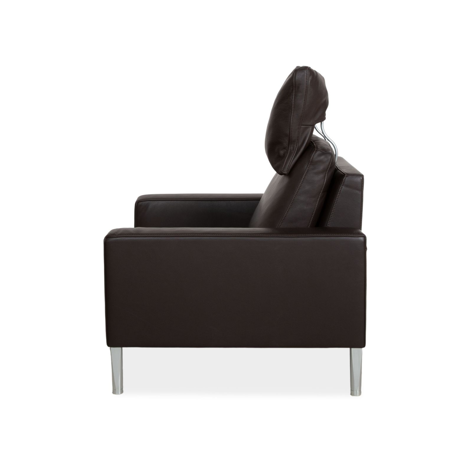 Mobilier Fauteuil FSM en cuir marron foncé photo