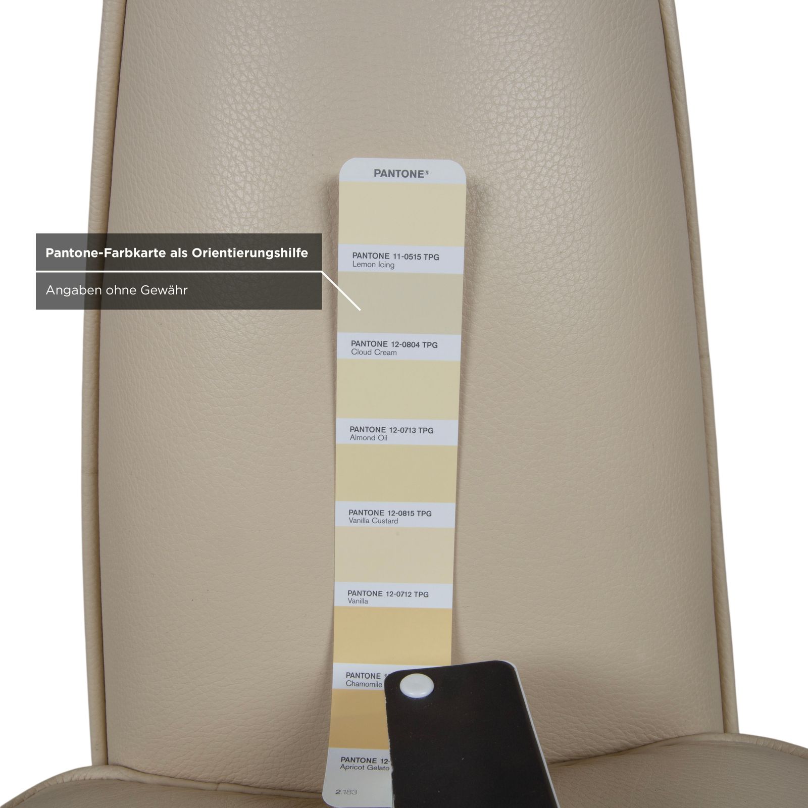 photo for sale Set van 4 Bretz Rocky leren stoelen, crème beige, voor eetkamer