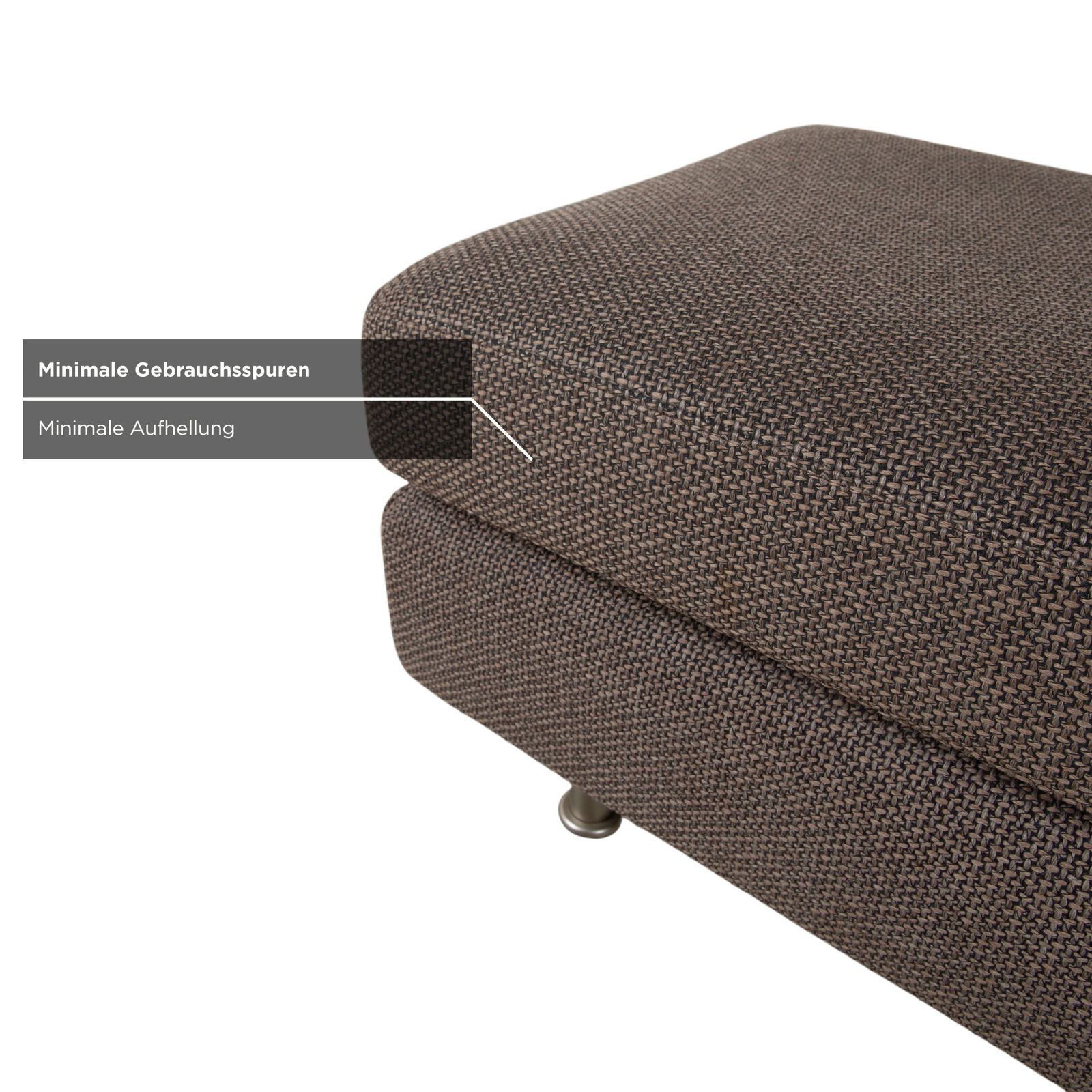 Tabouret Cor Conseta en tissu gris photo vinterior