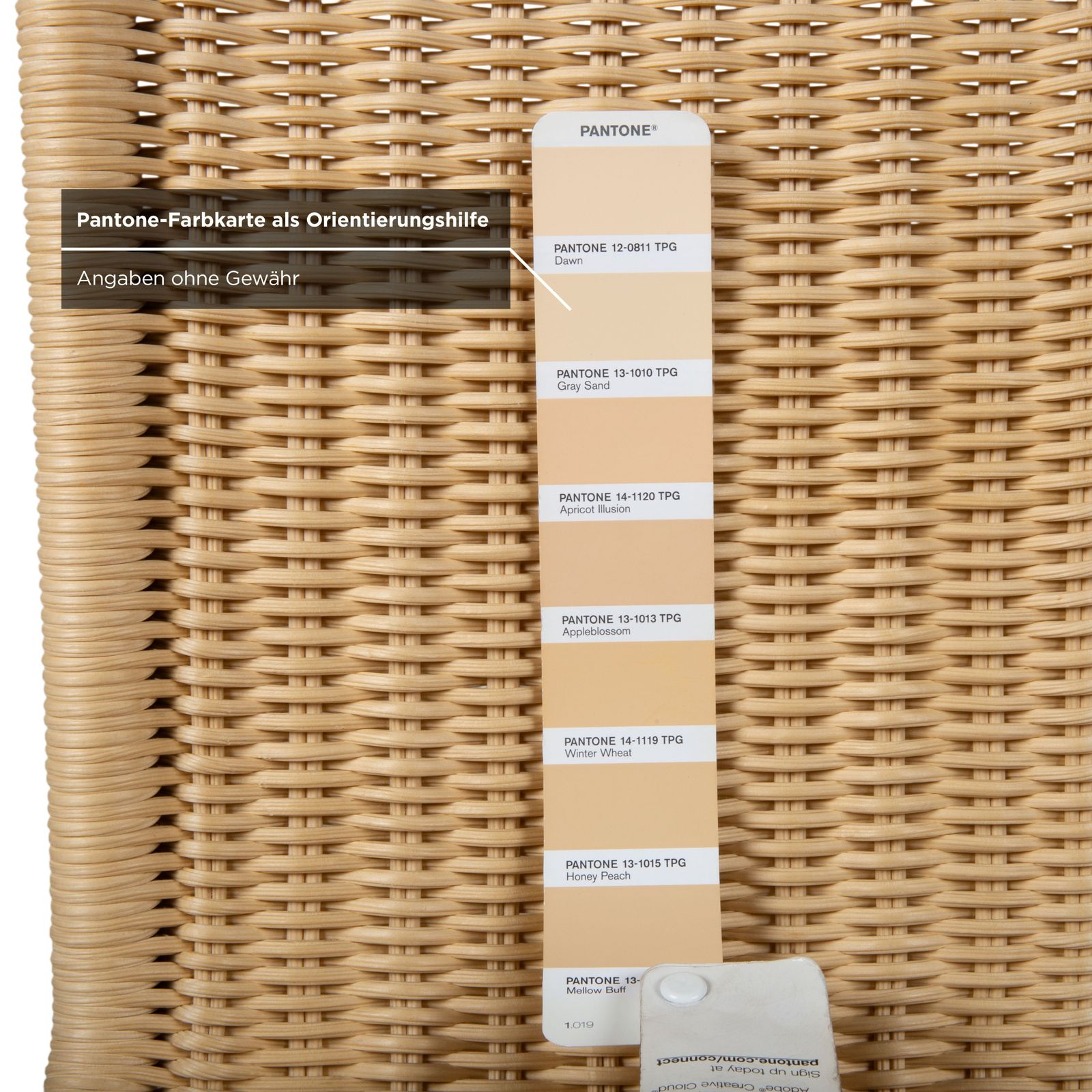 4 Piece Set Tecta B20 Wicker Chair, Beige Chrome photo vinterior