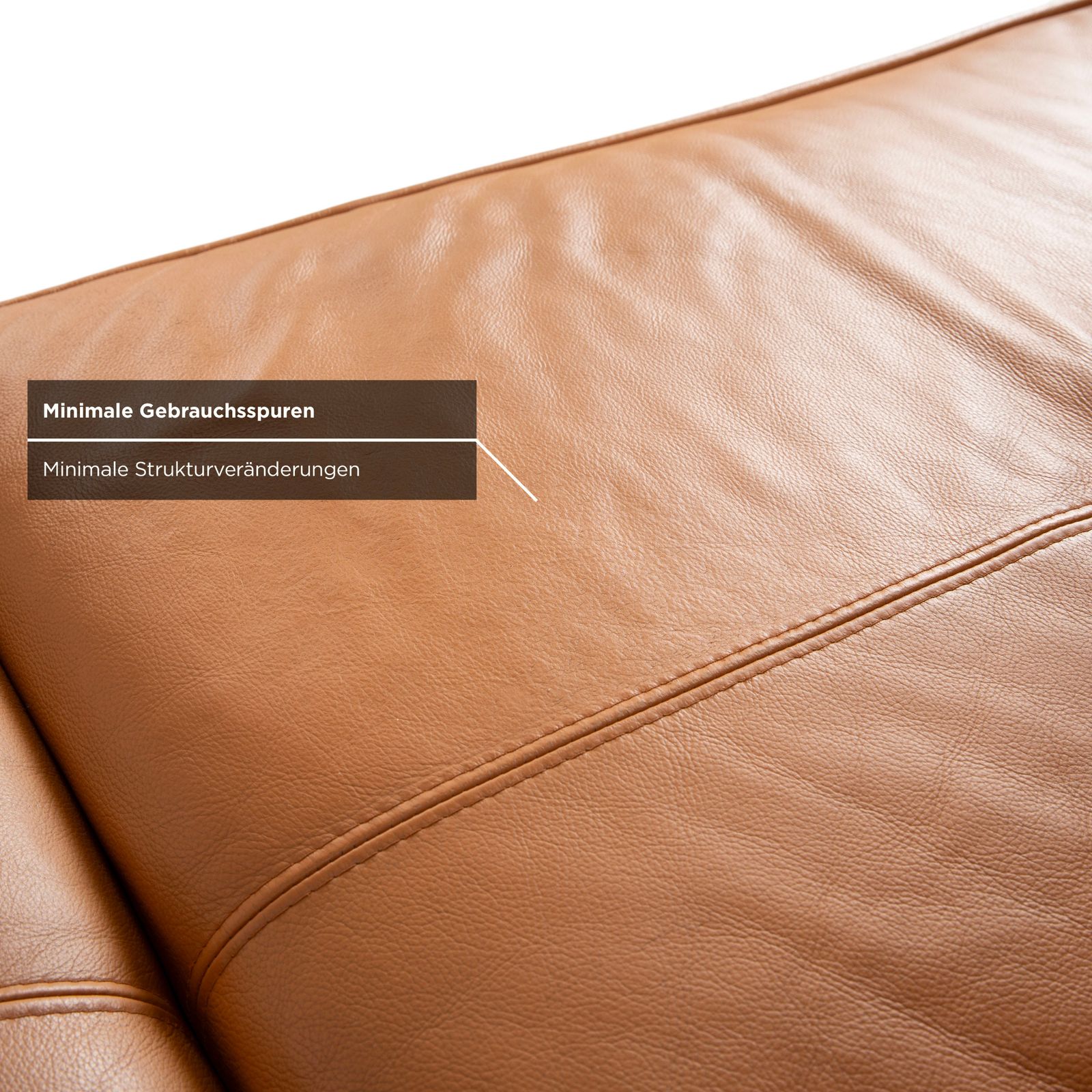 photo for sale Boconcept Carmo Leather Corner Sofa Brown Cognac