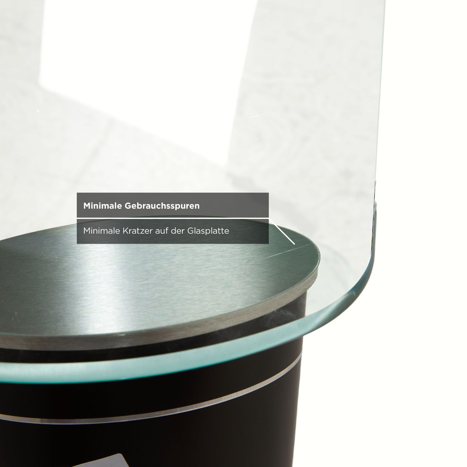 Stressless salontafel glas grijs zilver zwart met rolfunctie photo vinterior