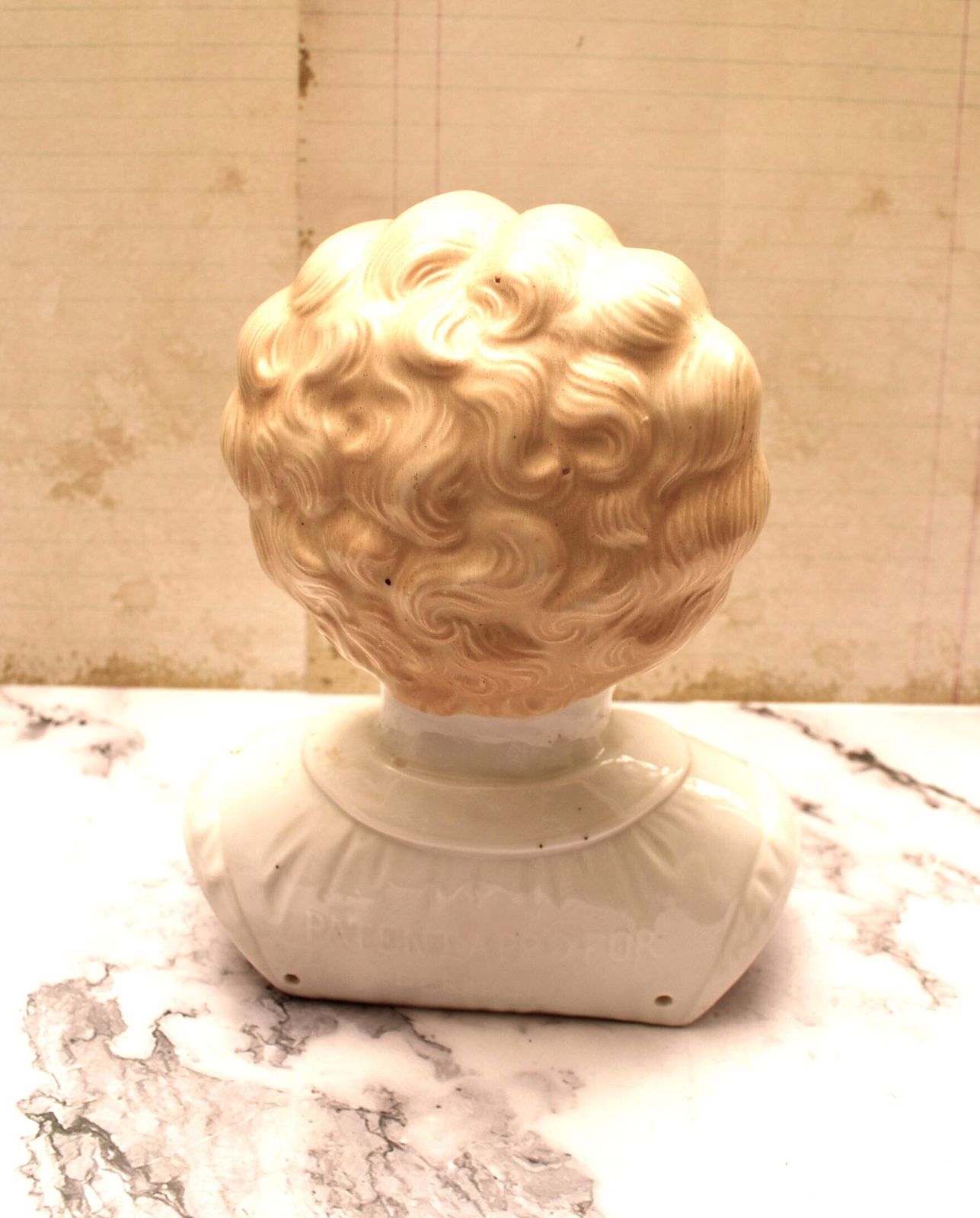 Hertwig Pet Name Large Victorian Doll Head   Amazing German Esther With Blonde Curls C1895 photo buy