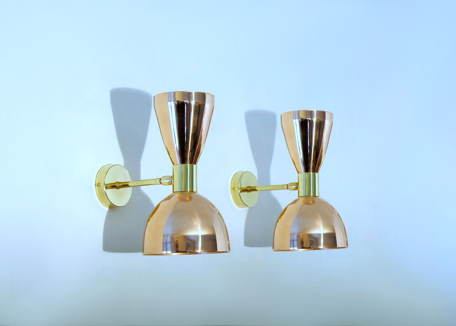 Pair Of Wall Lamp Art. A 045   Copper / Brass   Deyroo Lighting photo furniture