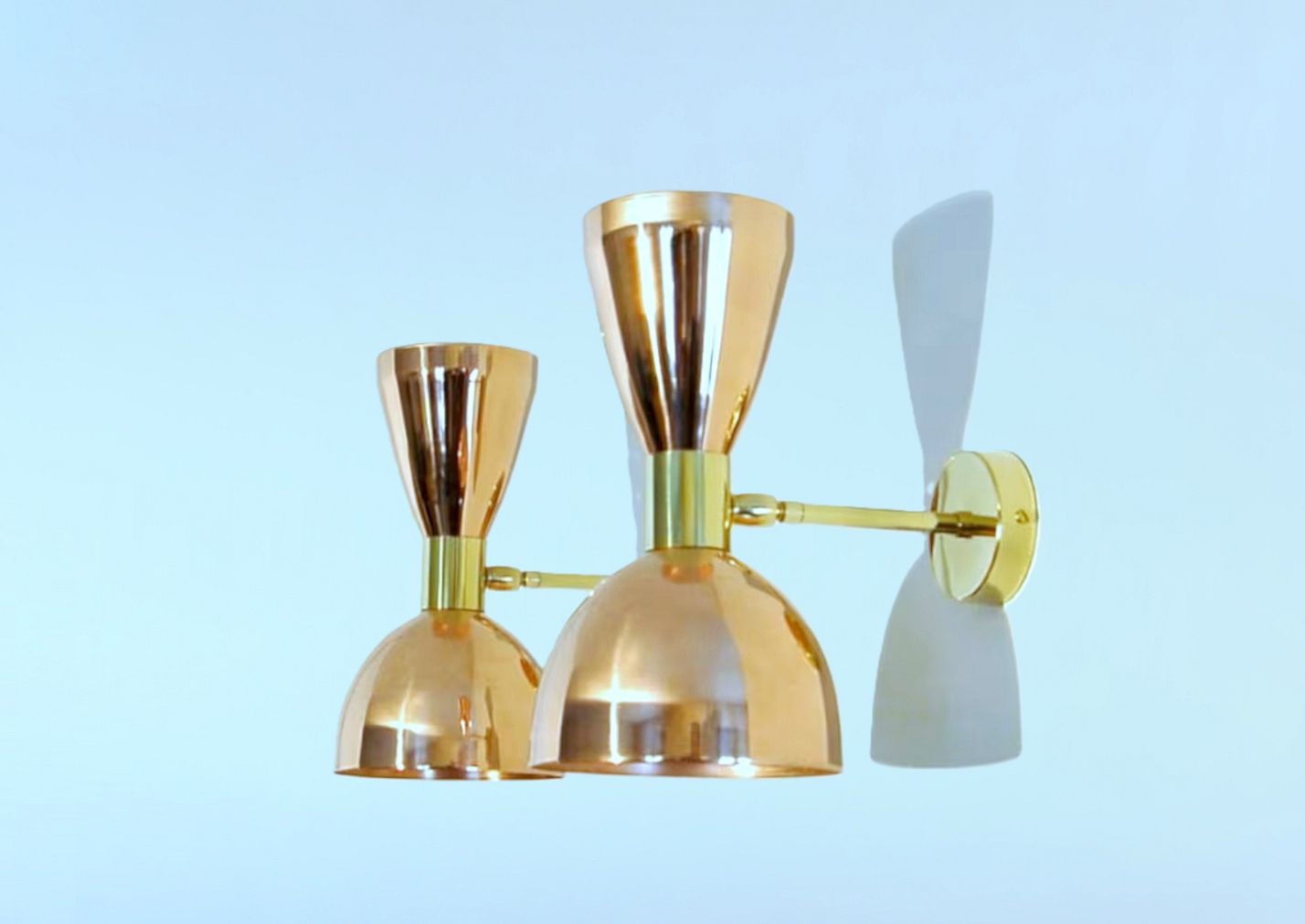 Pair Of Wall Lamp Art. A 045   Copper / Brass   Deyroo Lighting photo Lighting