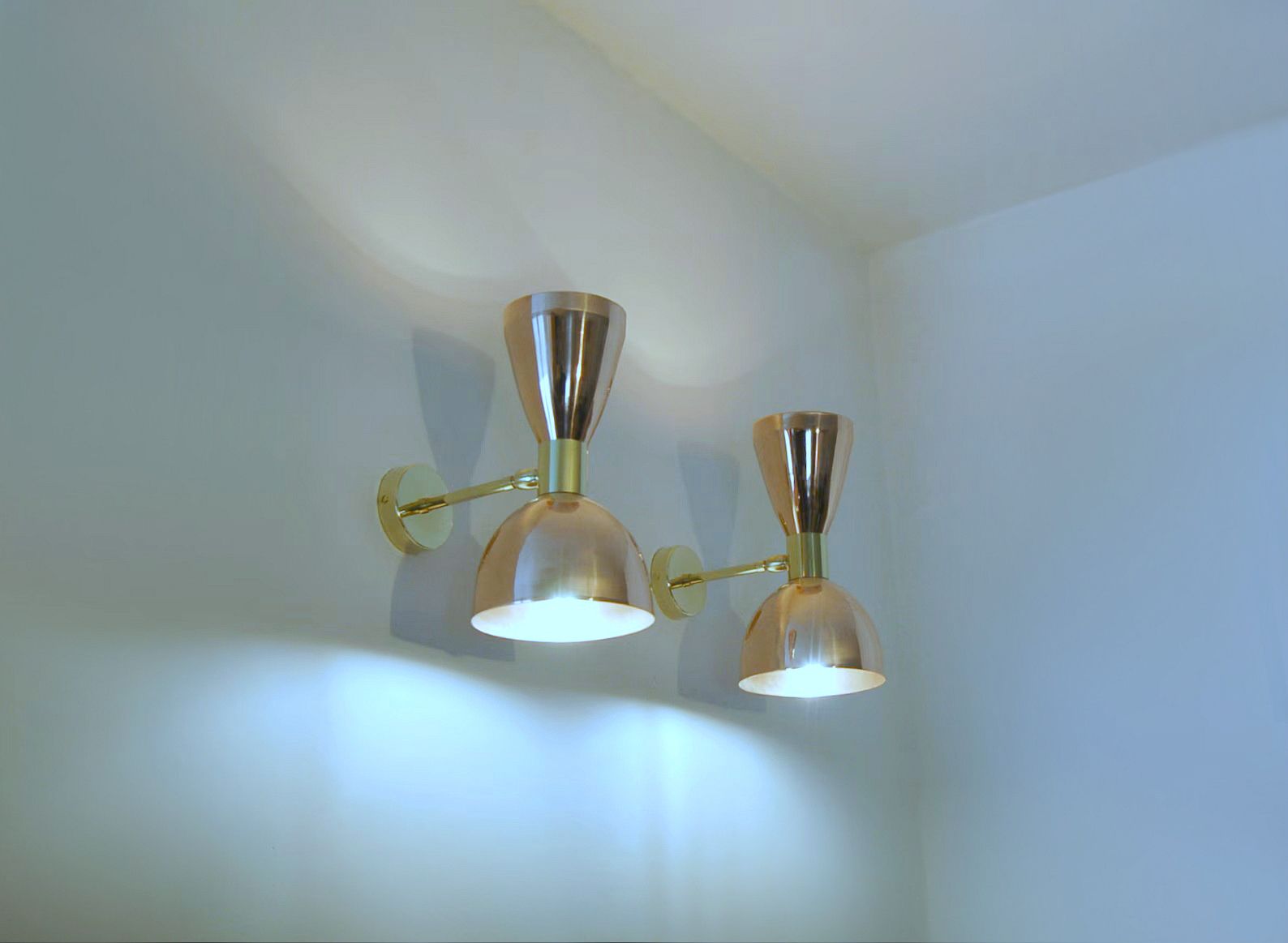 photo for sale Pair Of Wall Lamp Art. A 045   Copper / Brass   Deyroo Lighting