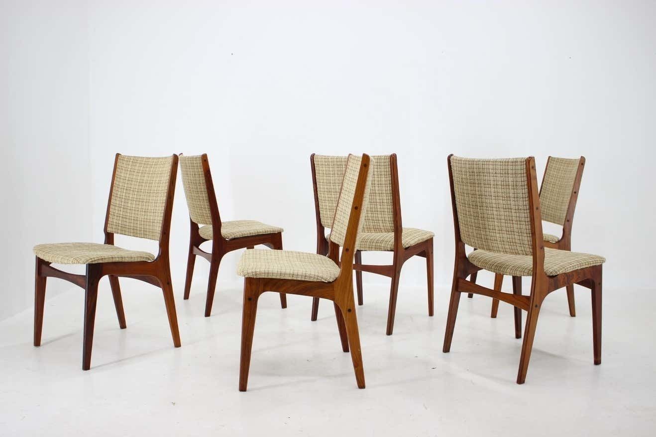 Johannes Andersen Eetkamerstoelen, Set Van 6, Denemarken, Ca. Jaren 1960 photo for sale