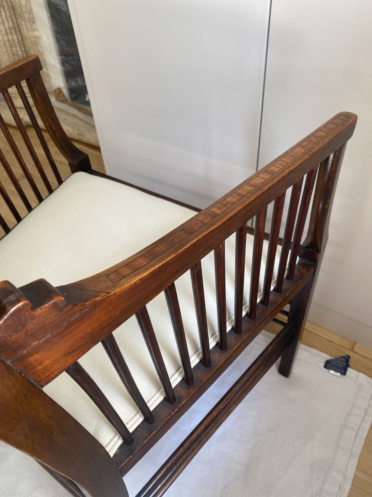 Edwardian Inlaid Mahogany Armchair photo buy