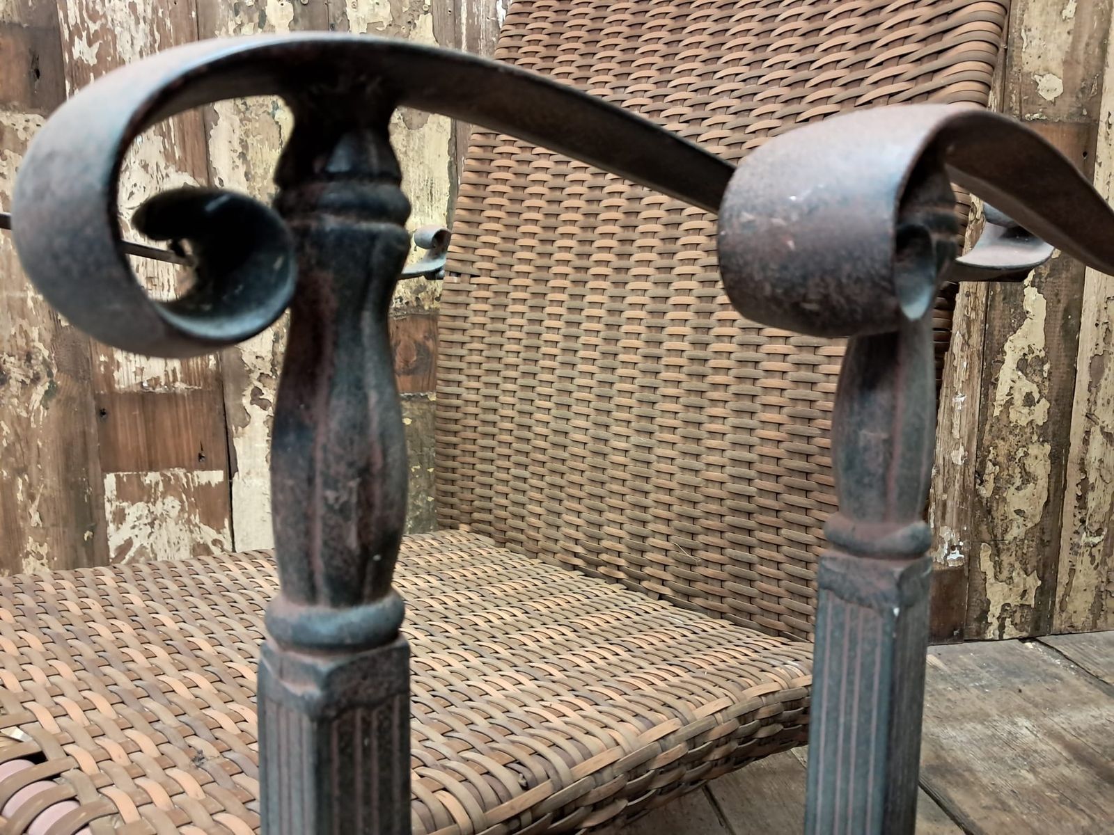 Set Of Four Rattan Garden Armchairs photo furniture