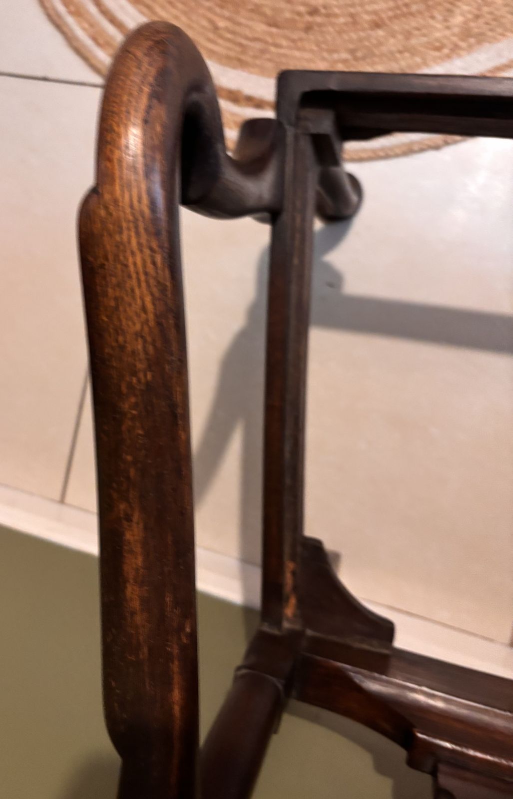 photo furniture Queen Ann Revival Mahogany Nursery Chair