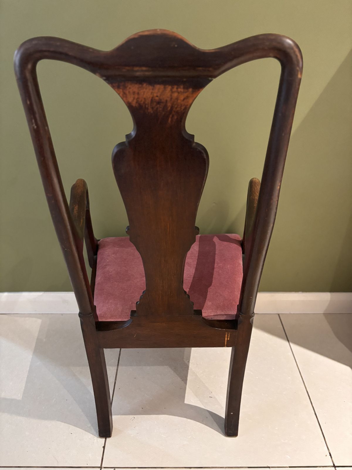 photo buy Queen Ann Revival Mahogany Nursery Chair