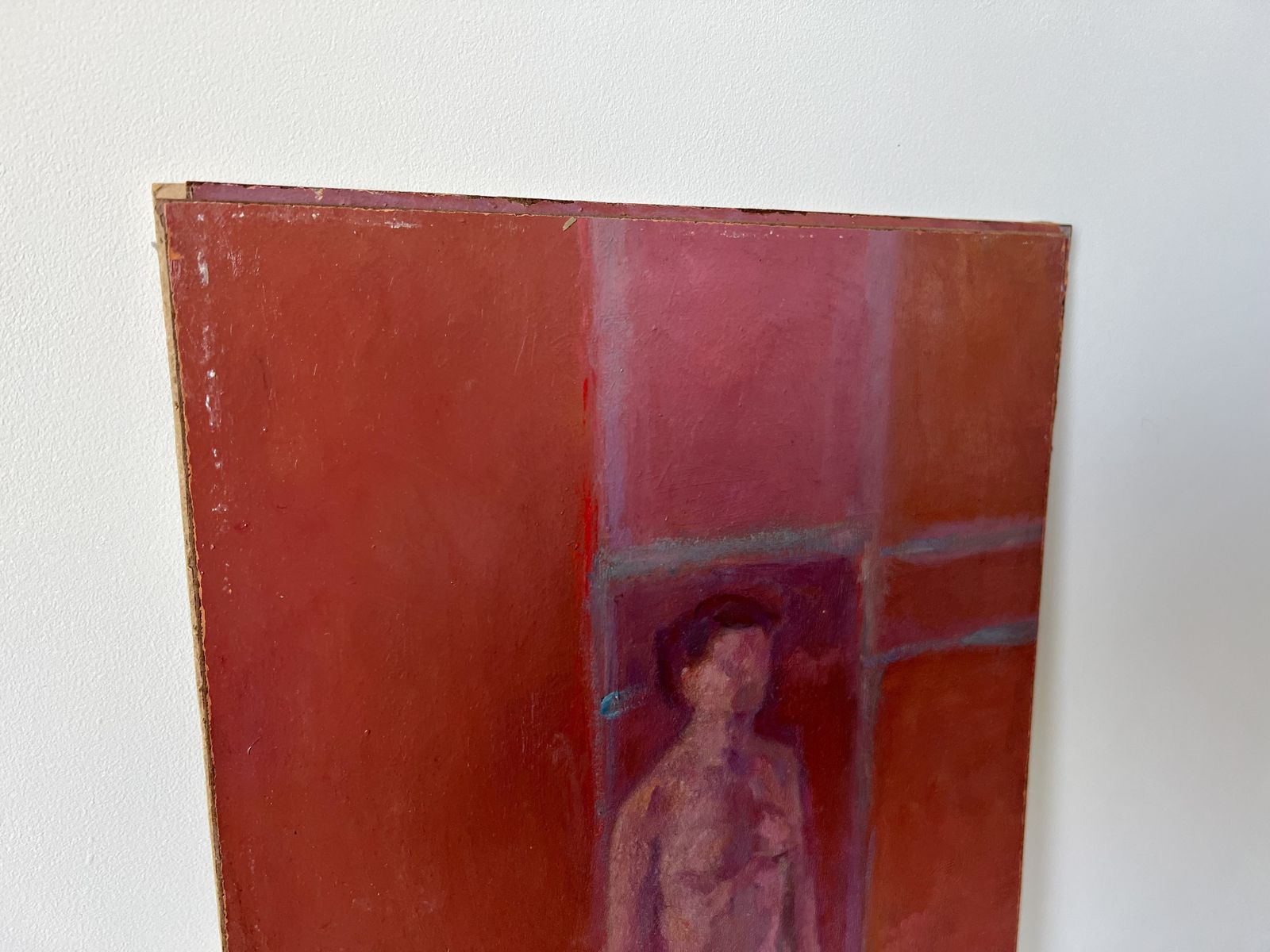 Nude Figure. Oil Painting On Board. Mid 20th Century, Signed And Dated 1974 photo vintage