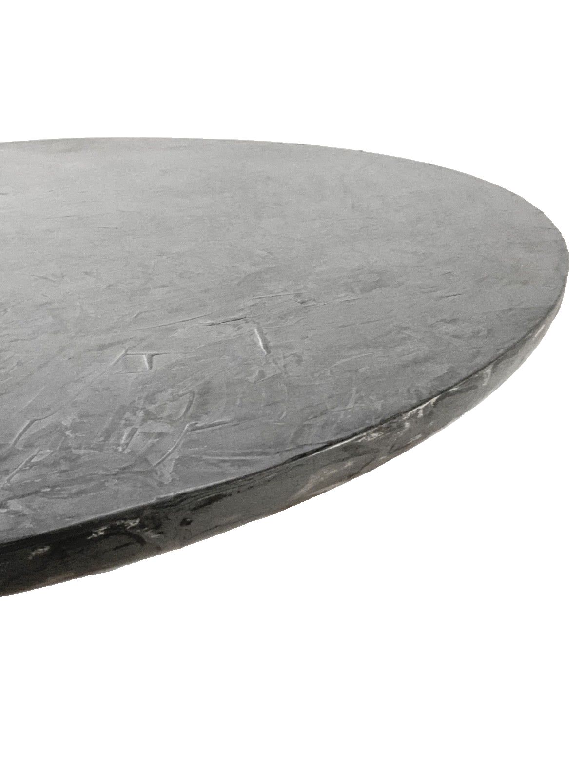 Tulip Pedestal Dining Table With Round Grey Concrete Table  Top D101 Cm X H74 Cm photo for sale