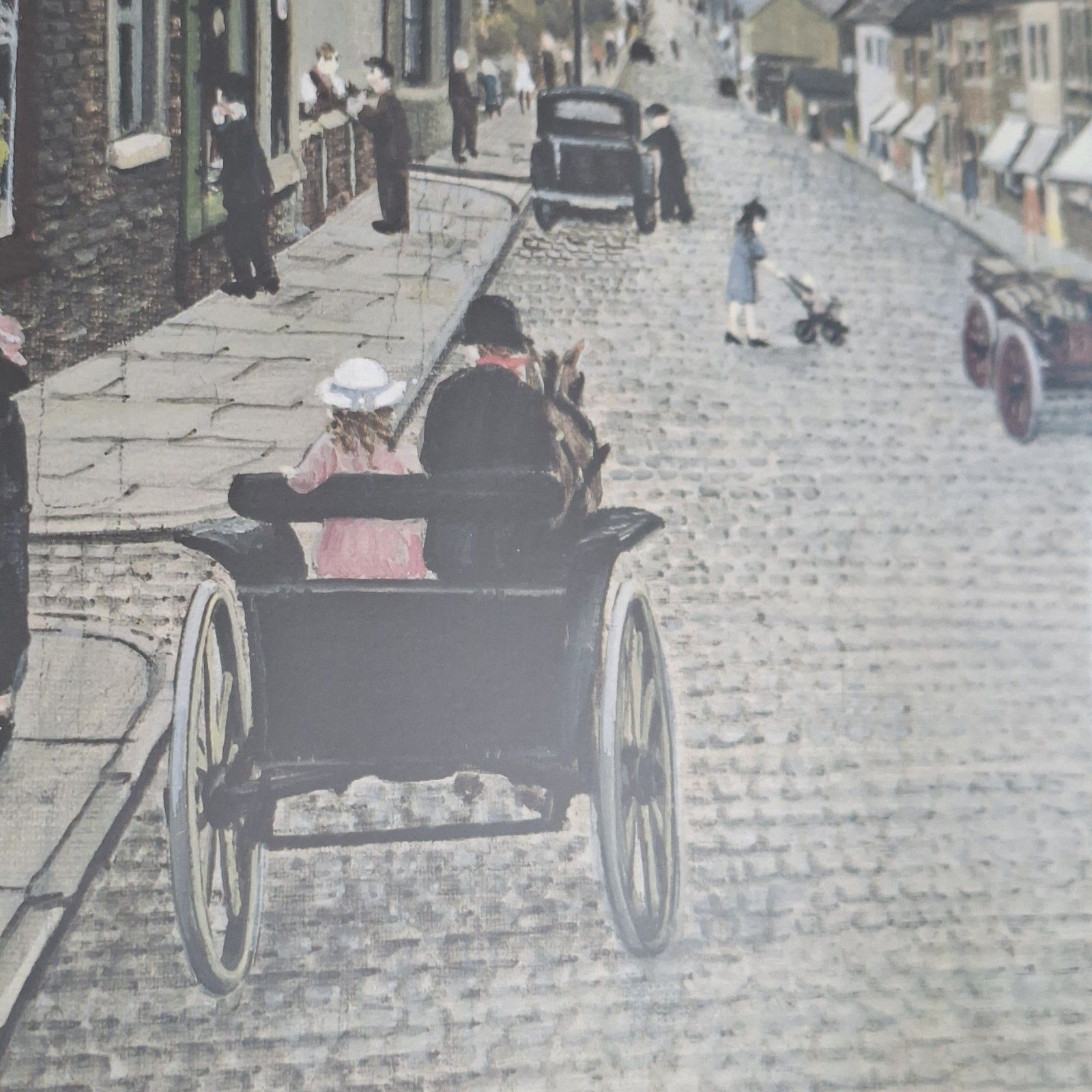 Tom Dodson Limited Edition Print Manchester Artist A Carriage For Two 1970s photo furniture