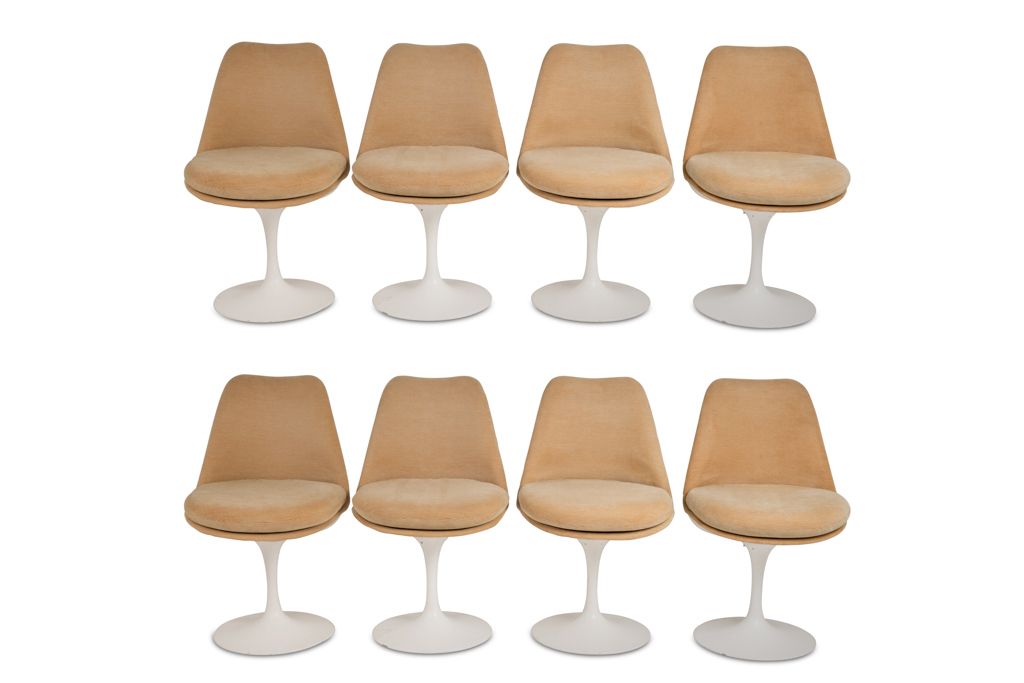 Eero Saarinen, For Knoll  Set Of 8 “Tulip” Chairs. 1970s