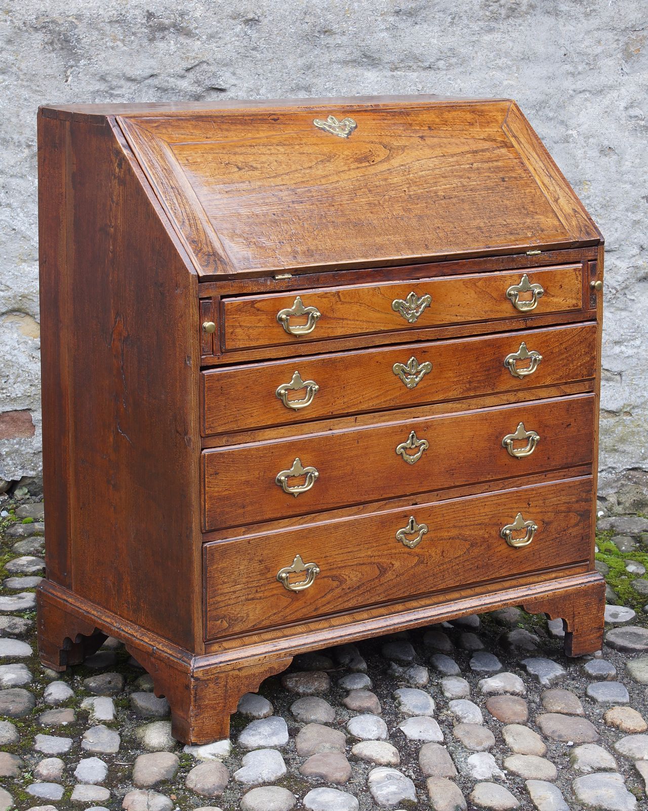 Early 18th Century Elm Bureau, 1700s photo furniture