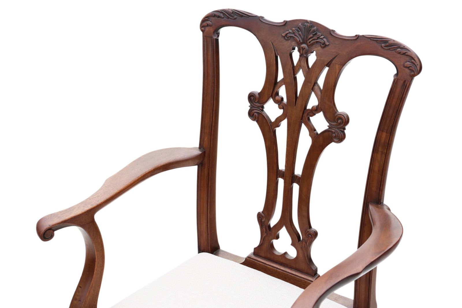 Antique C.1910 Georgian Revival Mahogany Dining Chairs: Set Of 8 (6+2) photo buy