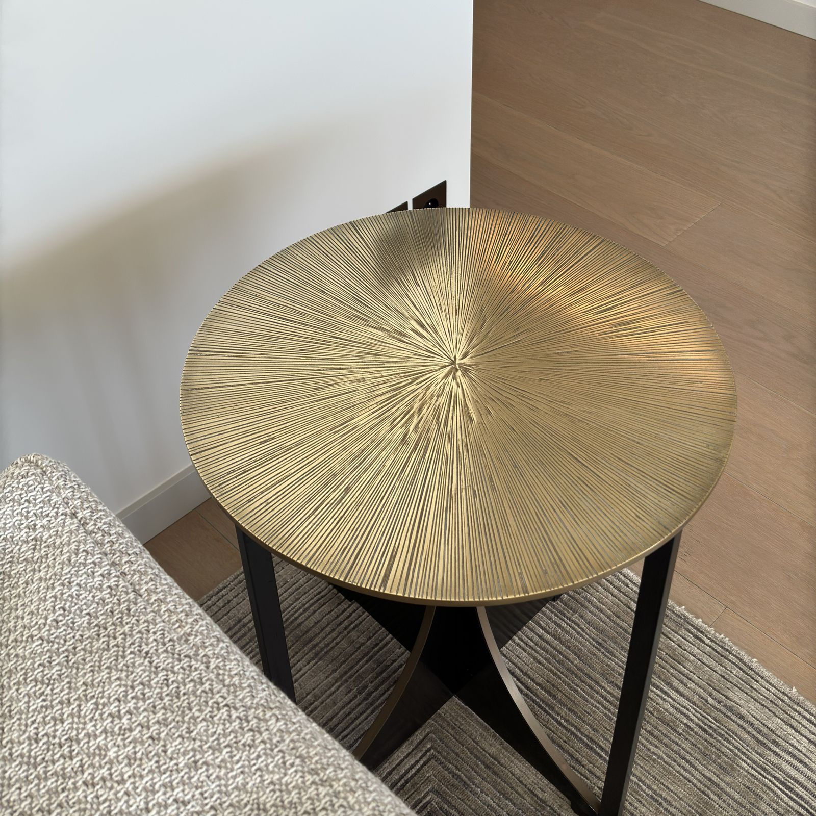 Catalina Bronze And Milled Steel Side Table By Tuell & Reynolds, 2016 photo Furniture
