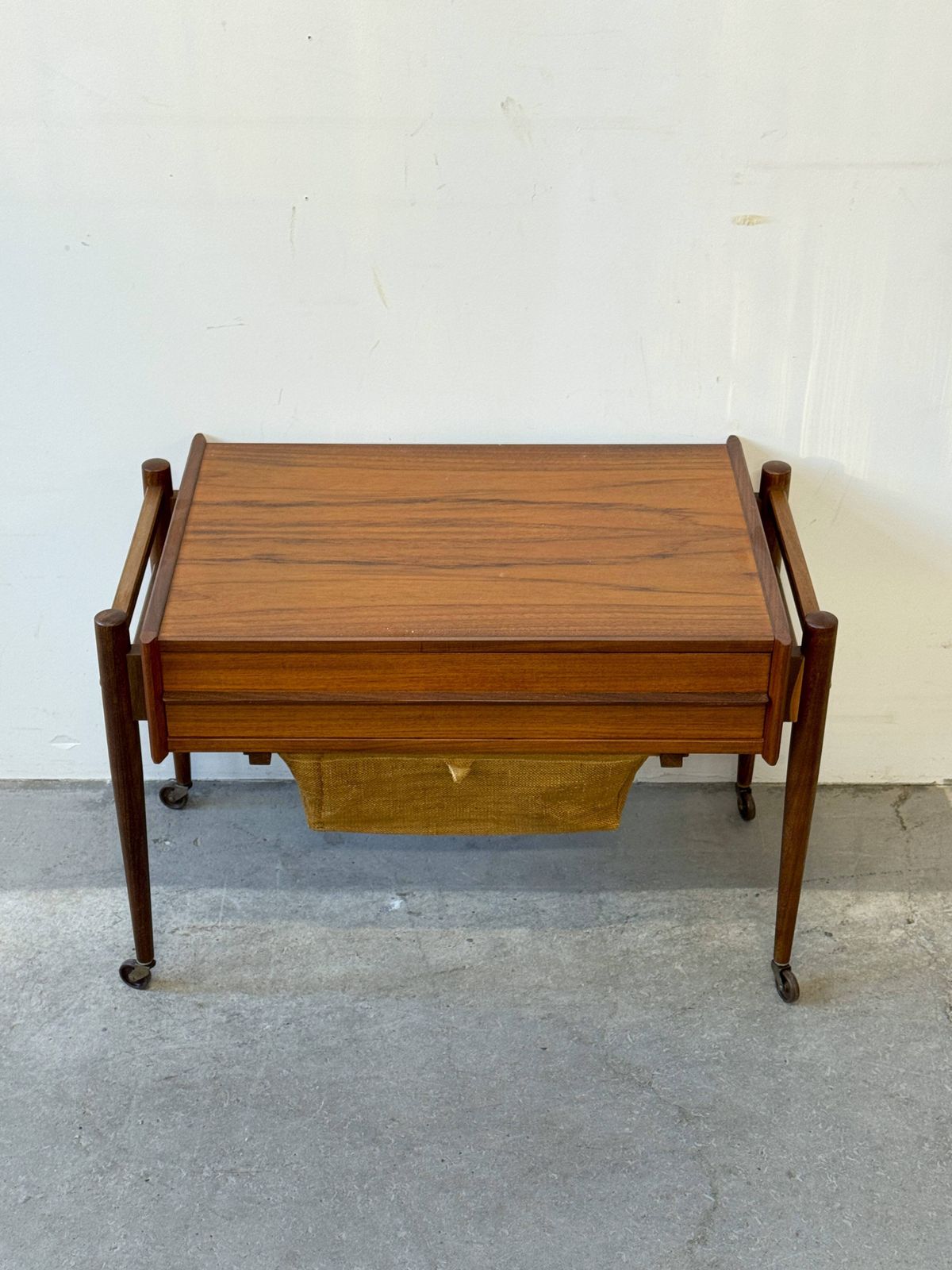 Mobile Sewing Table, N. Simonsen, Denmark 1960s, Mid Century, Vintage photo 571.0