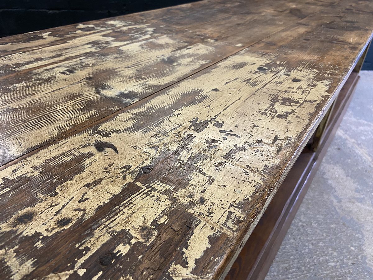 Large French Antique Hardware Shop Counter photo Furniture