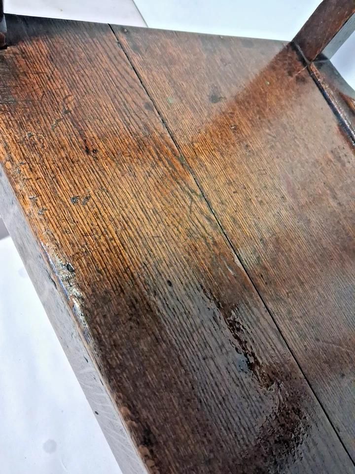 Antique Georgian 18th Century Provincial Elbow Chair Deep With Patina photo for sale