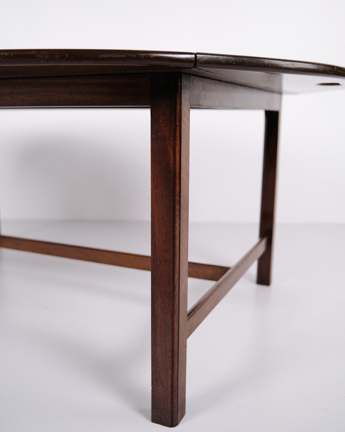 Butler Table Coffee Table In Mahogany With Brass Fittings From The 1930s photo vinterior