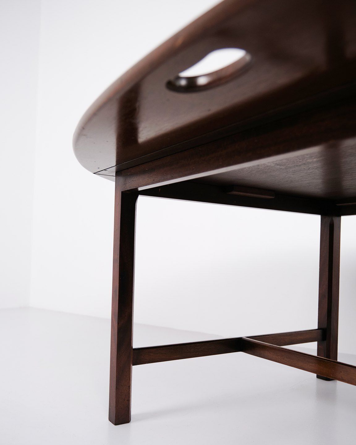 Butler Table Coffee Table In Mahogany With Brass Fittings From The 1930s photo buy