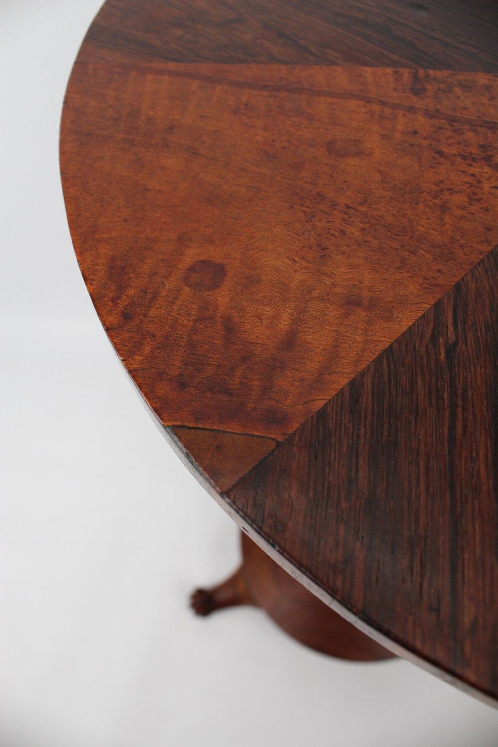Furniture Antique William IV Specimen Wood Top Lamp Table photo