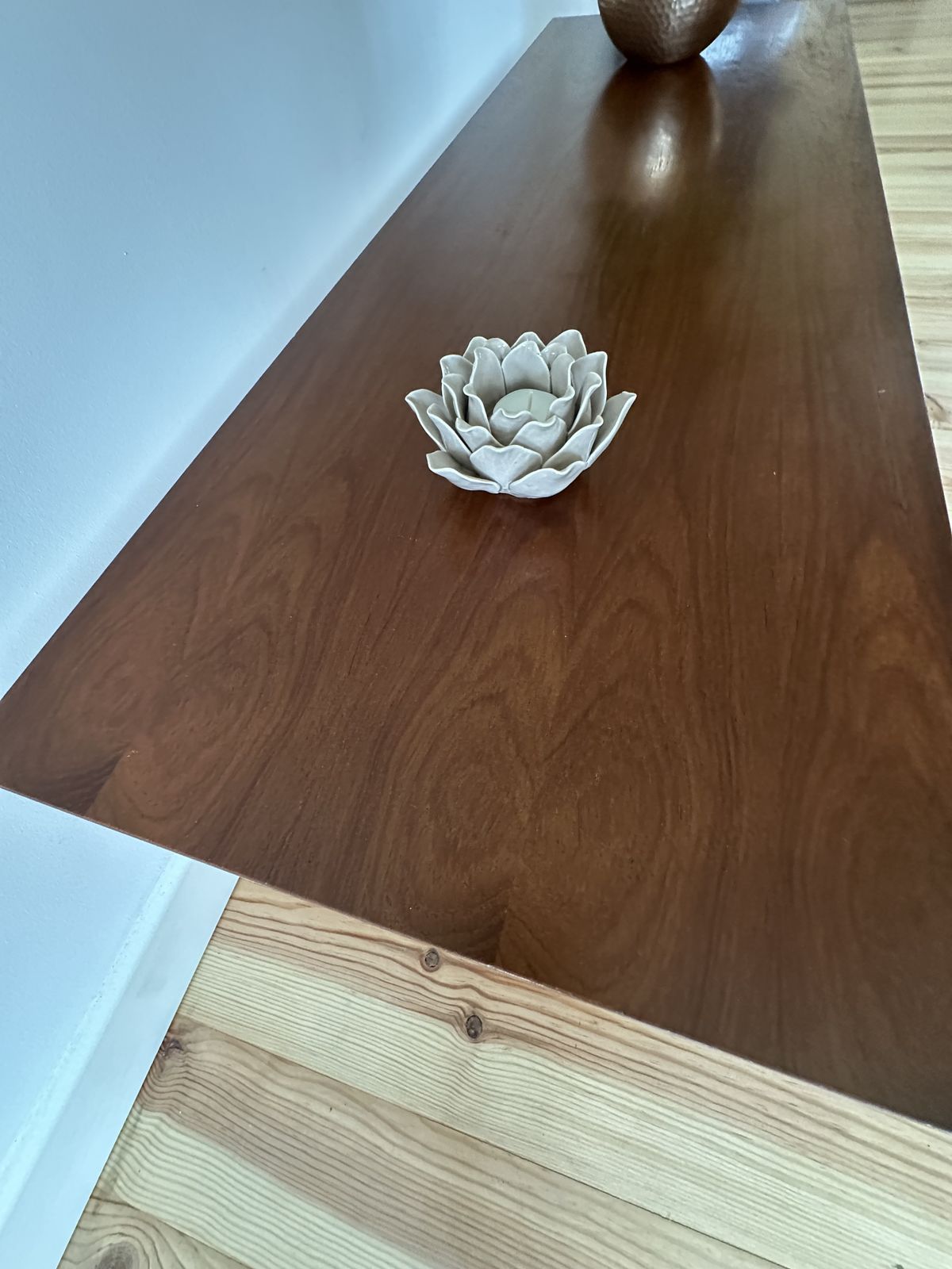 Furniture Mid Century Teak Coffee Table 1960's Tapered Legs photo