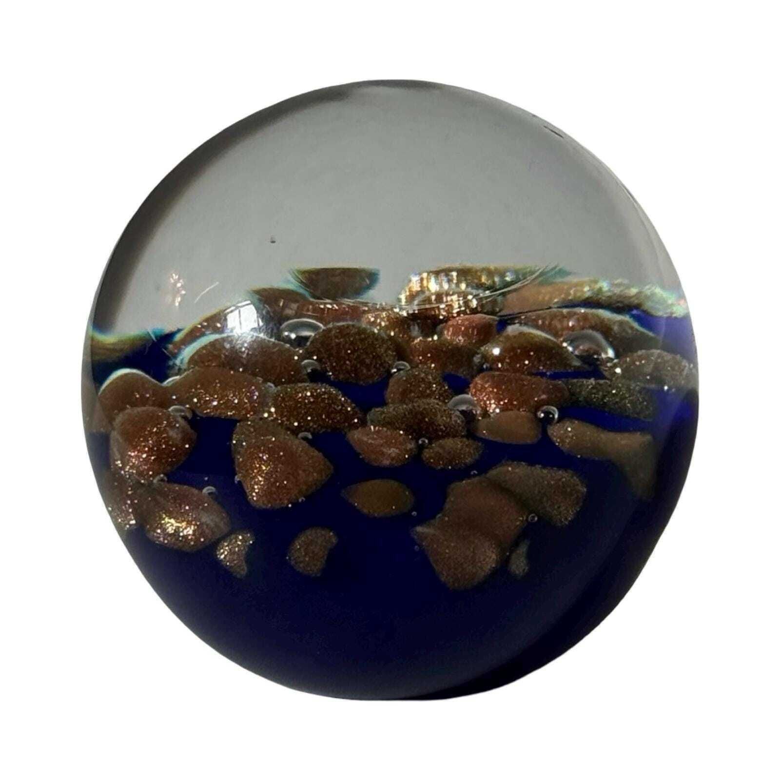 Handmade   Gränna Glasbruk Sweden   High Glossy / Sparkling   Paper Weight photo 162.0