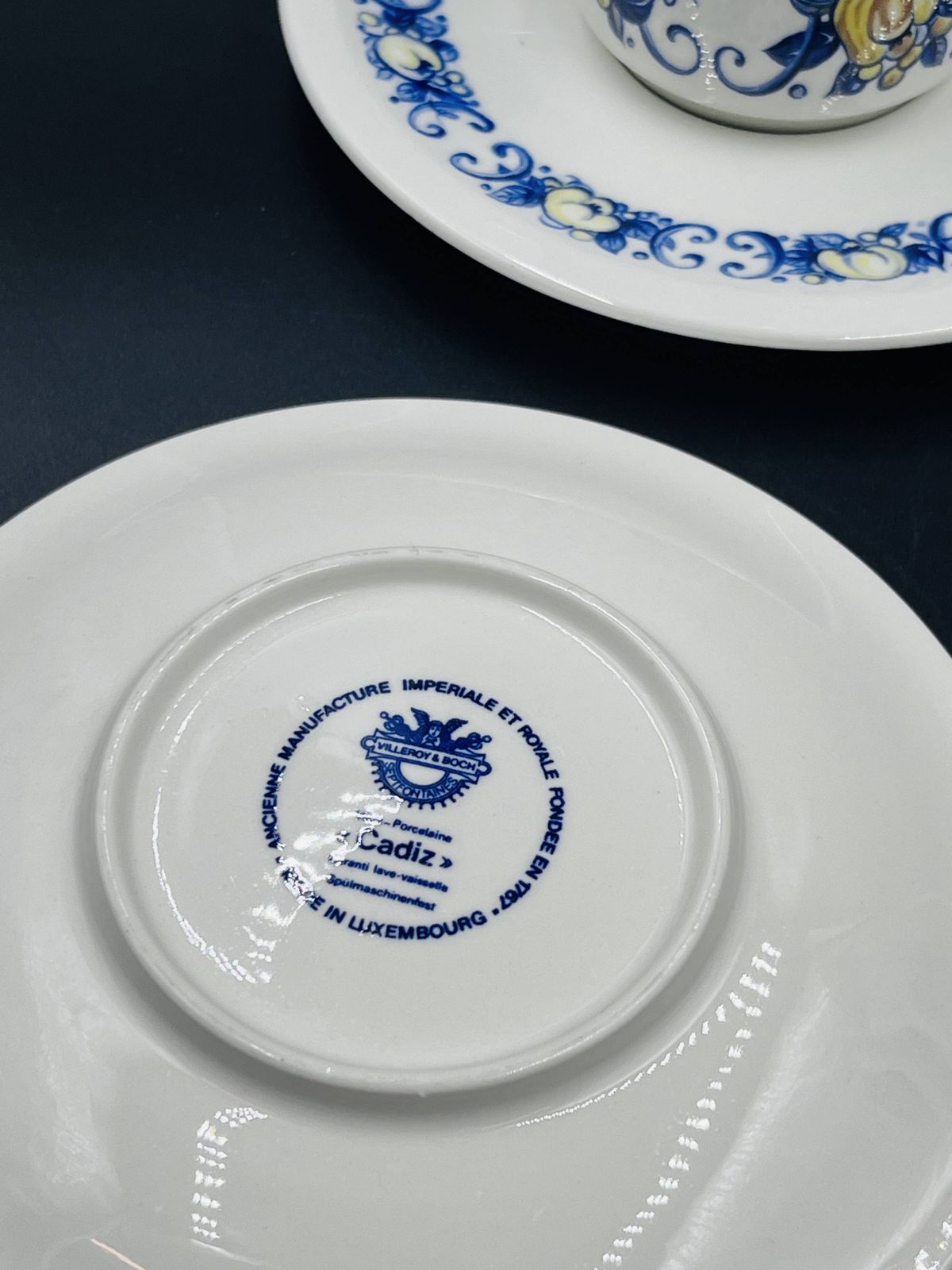 Set Of 6 Villeroy & Boch Espresso Cups And 6 Saucers – Cadiz Pattern photo Home Decor
