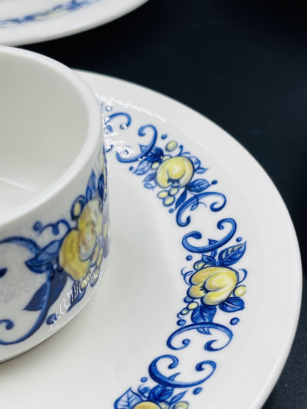 photo furniture Set Of 6 Villeroy & Boch Espresso Cups And 6 Saucers – Cadiz Pattern