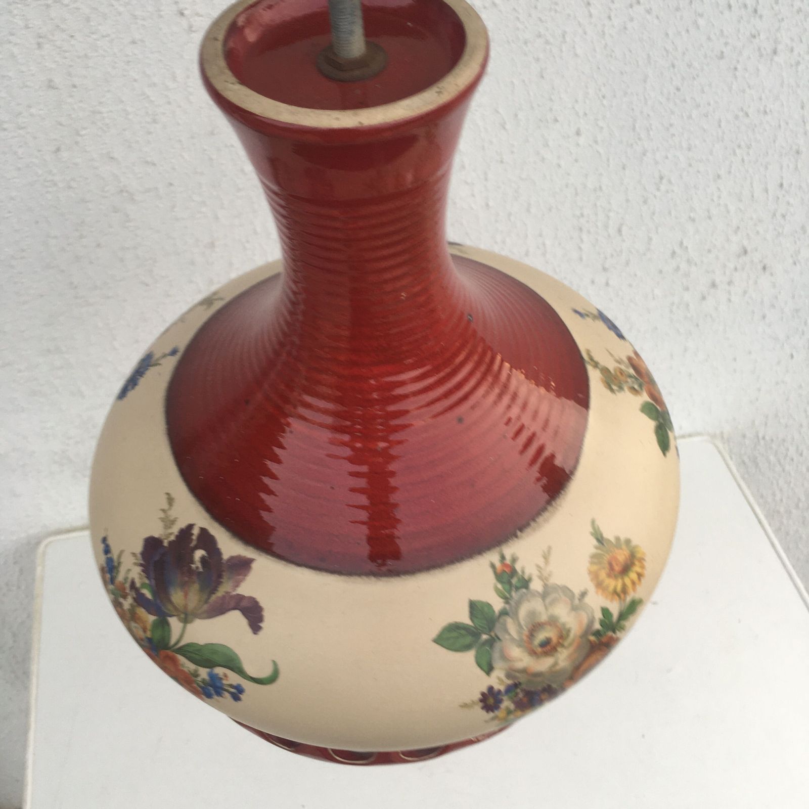 Rode Keramische Hanglamp photo for sale