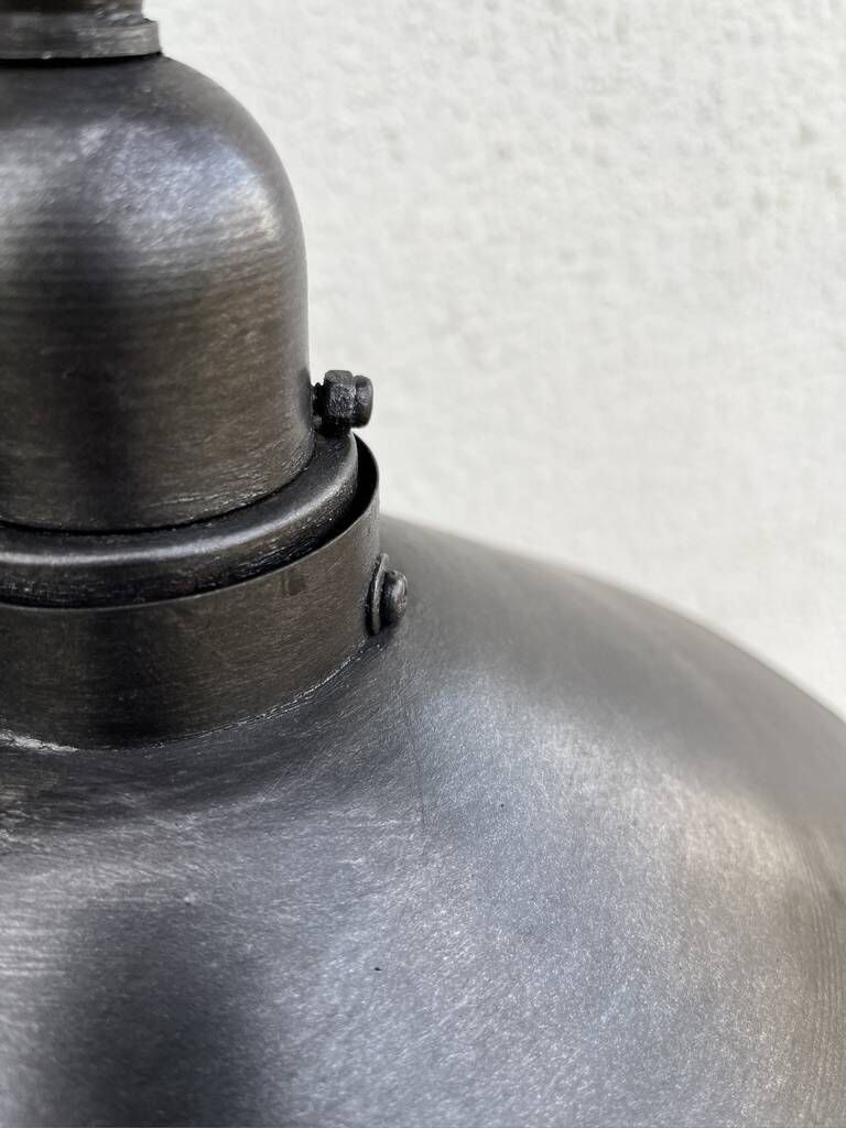 Industriële Metalen Hanglamp Met Spiegel photo buy