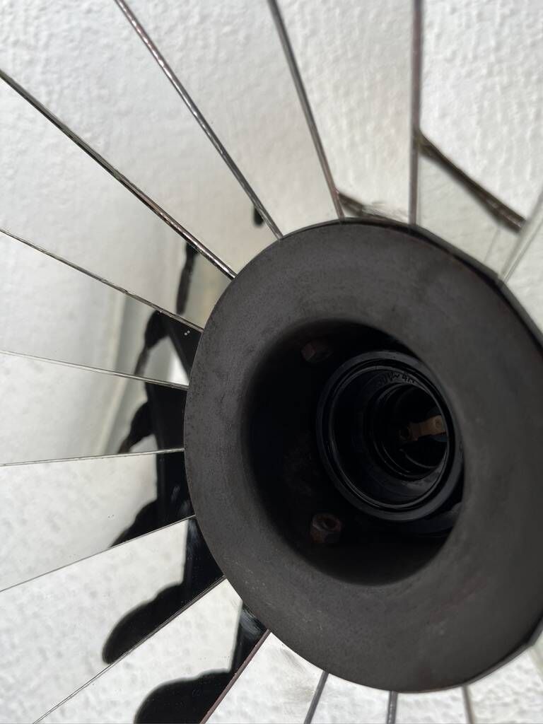 photo vinterior Industriële Metalen Hanglamp Met Spiegel