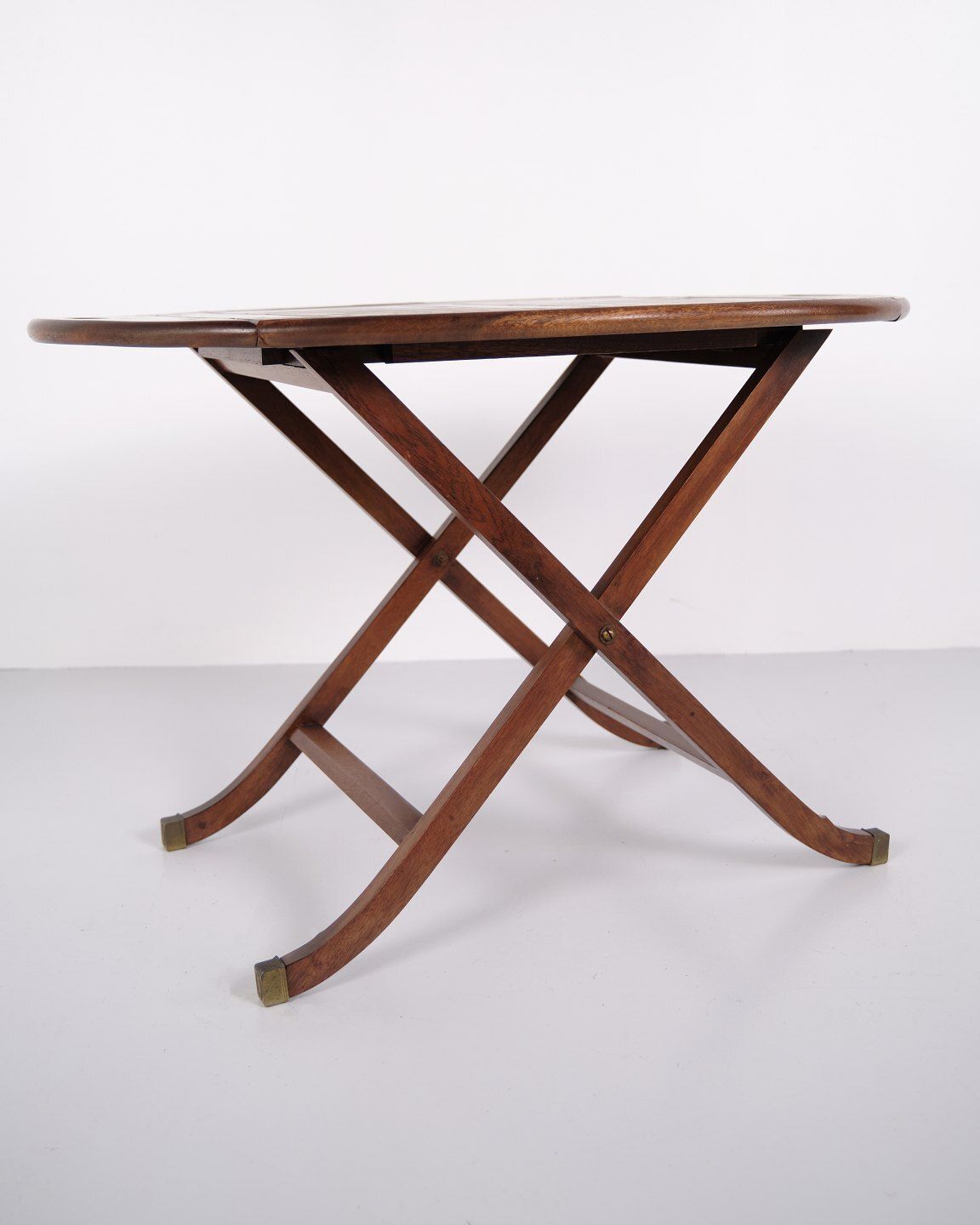 Butler's Table In Mahogany With Brass Fittings From The 1940s photo Furniture