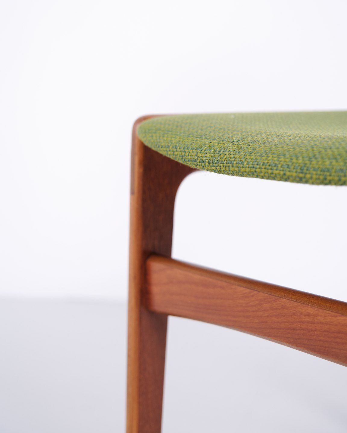 Erik Buch Dining Chair In Teak Upholstered With Green Fabric From The 1960s photo buy