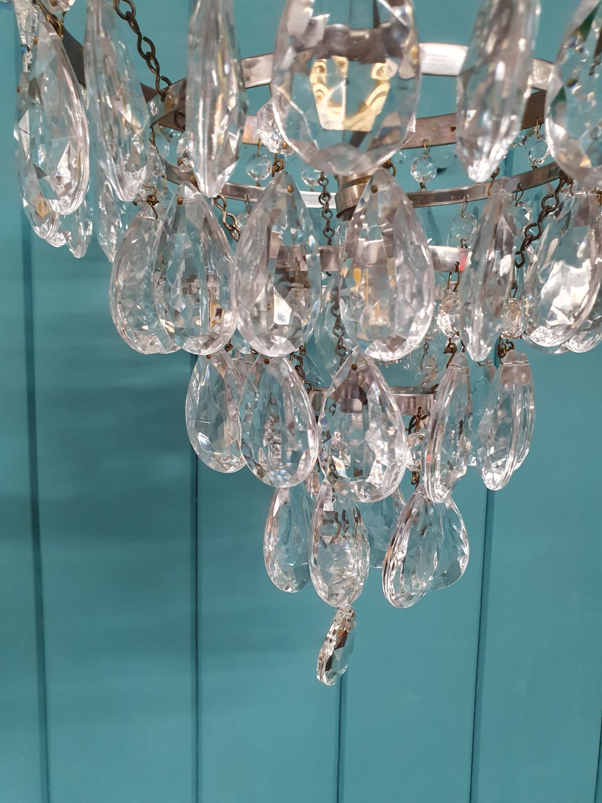 Early 20th Century Drip Chandelier 11" photo vinterior