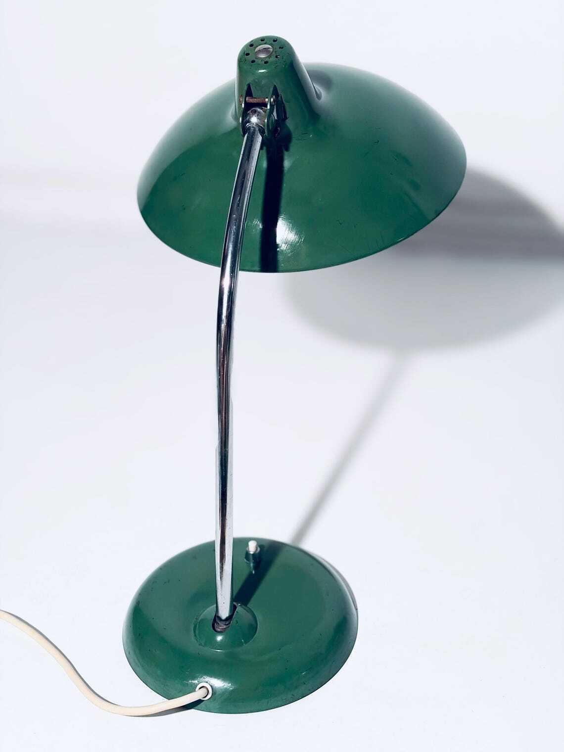 Kaiser Idell Green Desk Lamp Bauhaus  Christian Dell Model 6786 Vintage Decor 1950s photo 504.0