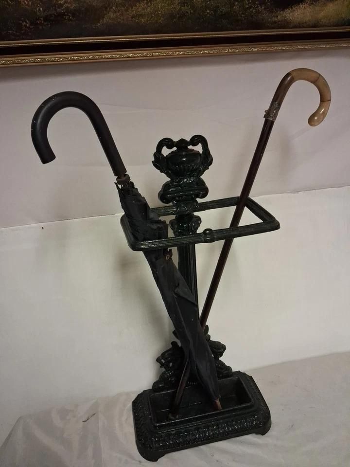 Vintage Victorian Styled Cast Iron Umbrella Stick Stand photo buy