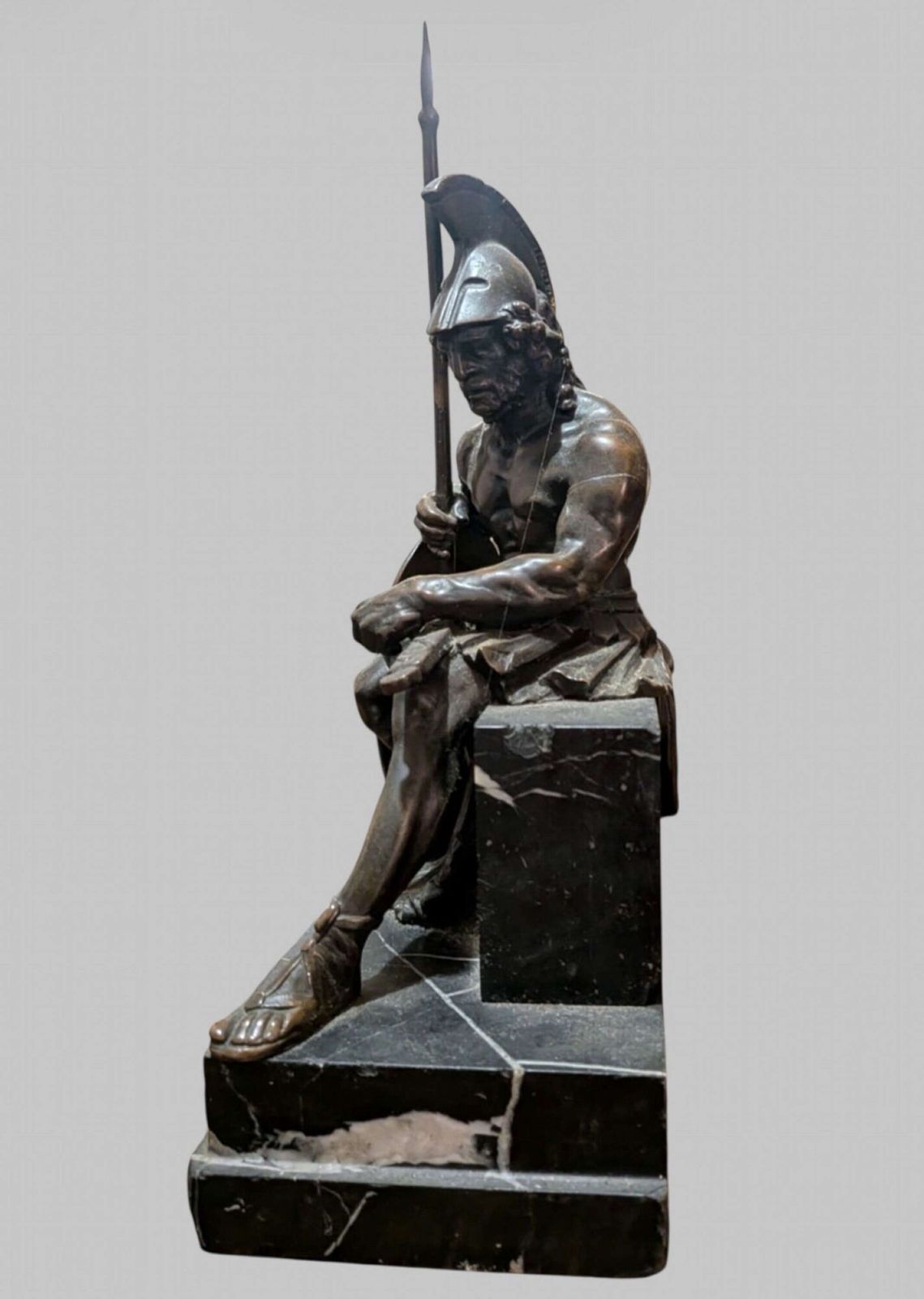 A Wonderful 19thc Bronze Of Ajax The Great photo for sale