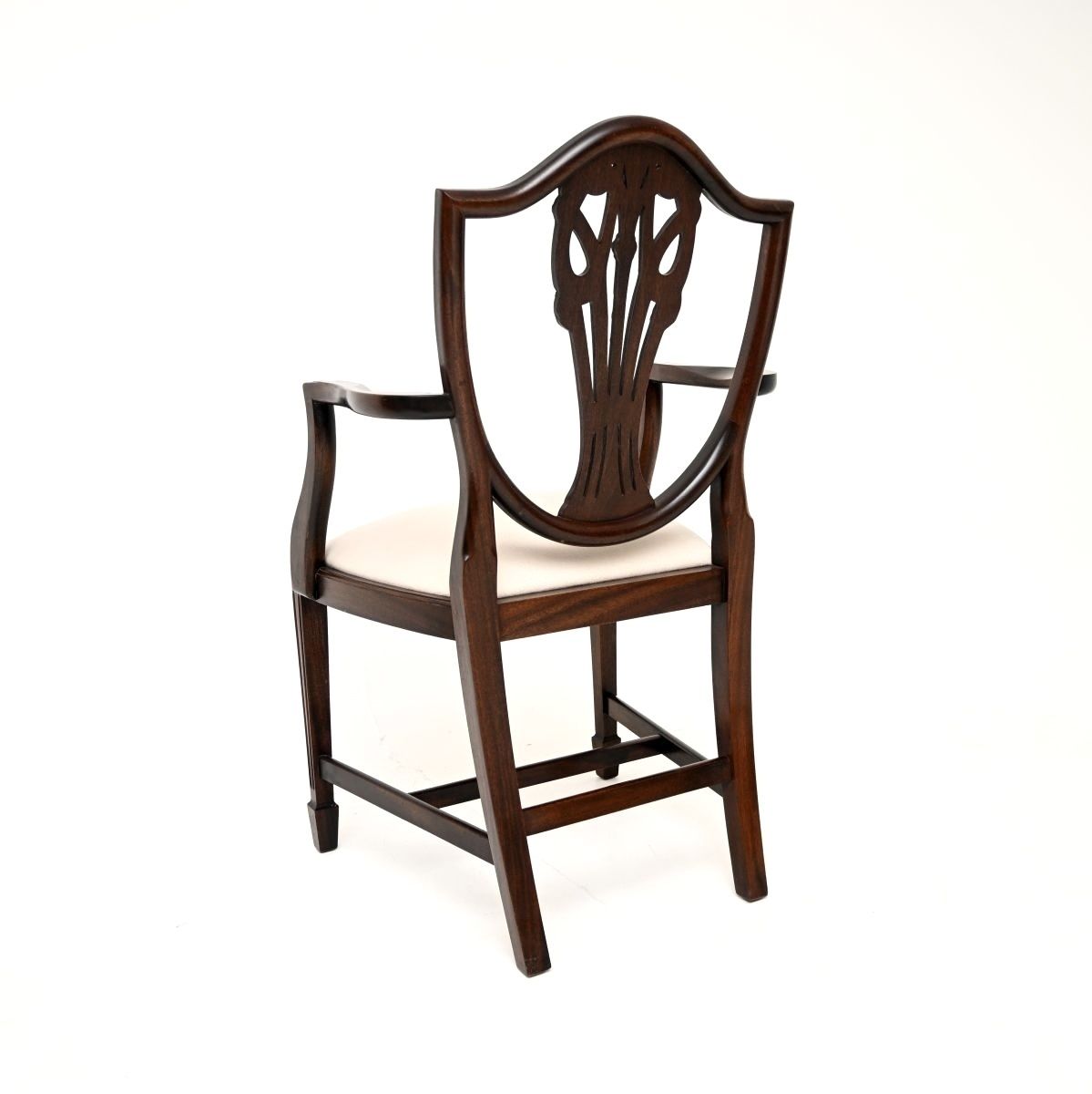 Set Of Ten Antique Mahogany Shield Back Dining Chairs photo buy