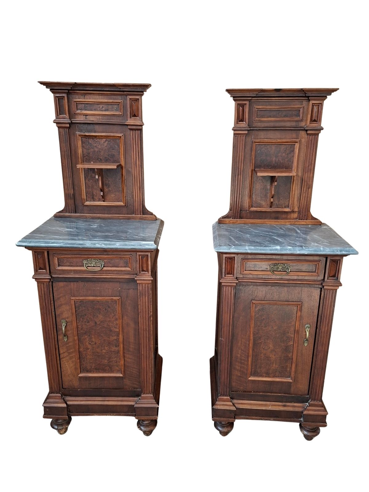 Coppia Di Comodini A "Tempietto" Fine '800 photo furniture