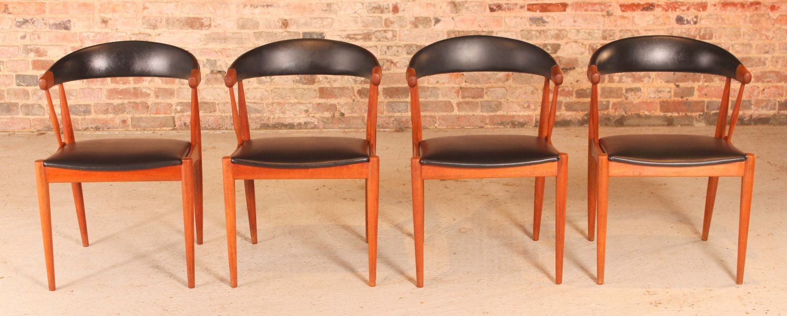 Set Of 4 Danish Mid Century Model Ba113 Teak Dining Chairs/Armchairs Designed By Johannes Andersen For Brdr Andersen, Circa 1960s photo furniture
