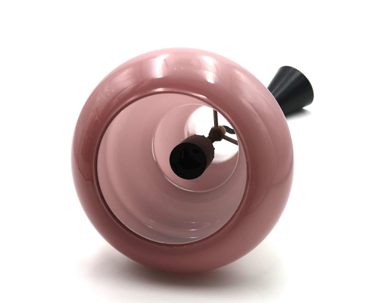 Italiaanse Vistosi Murano Glazen Plafondlamp Van Massimo Vignelli, Jaren 1970 / Hanglamp, Verlichting, Pop, Space Age, Paddenstoel, Paars, Mauve photo 532.0