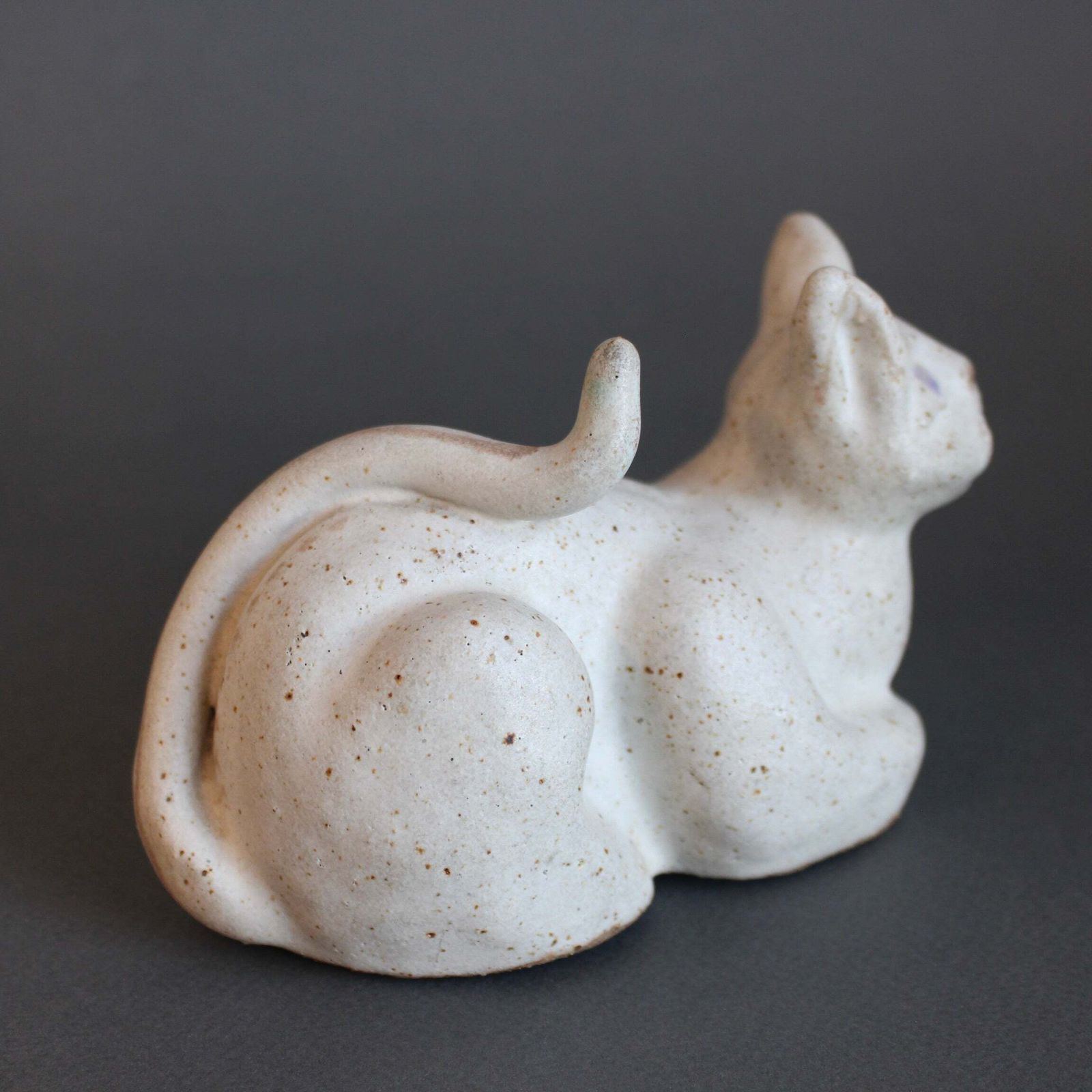 Vintage Italian Ceramic Loafing Cat By Bruno Gambone (Circa 1980s) photo buy